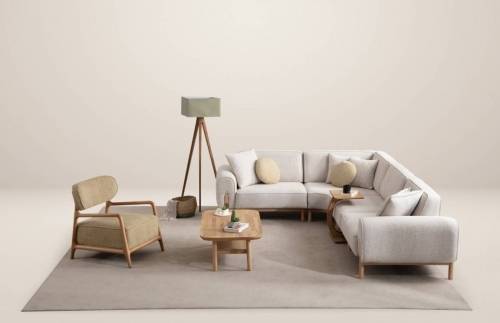 Toffi Corner Sofa Set 