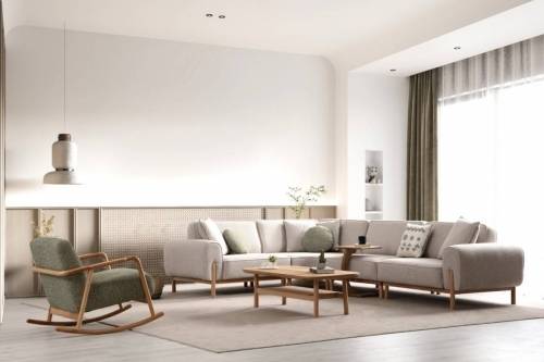 Toffi Corner Sofa Set 