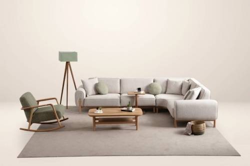 Toffi Corner Sofa Set 